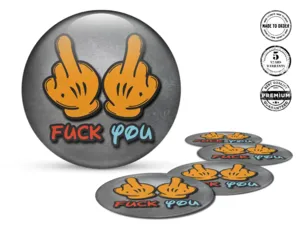 Domed Sticker Design High-Quality Wheel Emblems